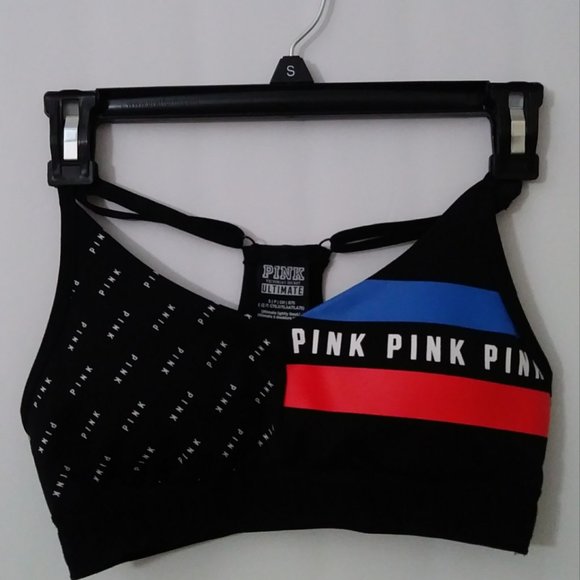 Victoria's Secret PINK Ultimate Sports Bra Size Small Black Red White - Picture 15 of 15